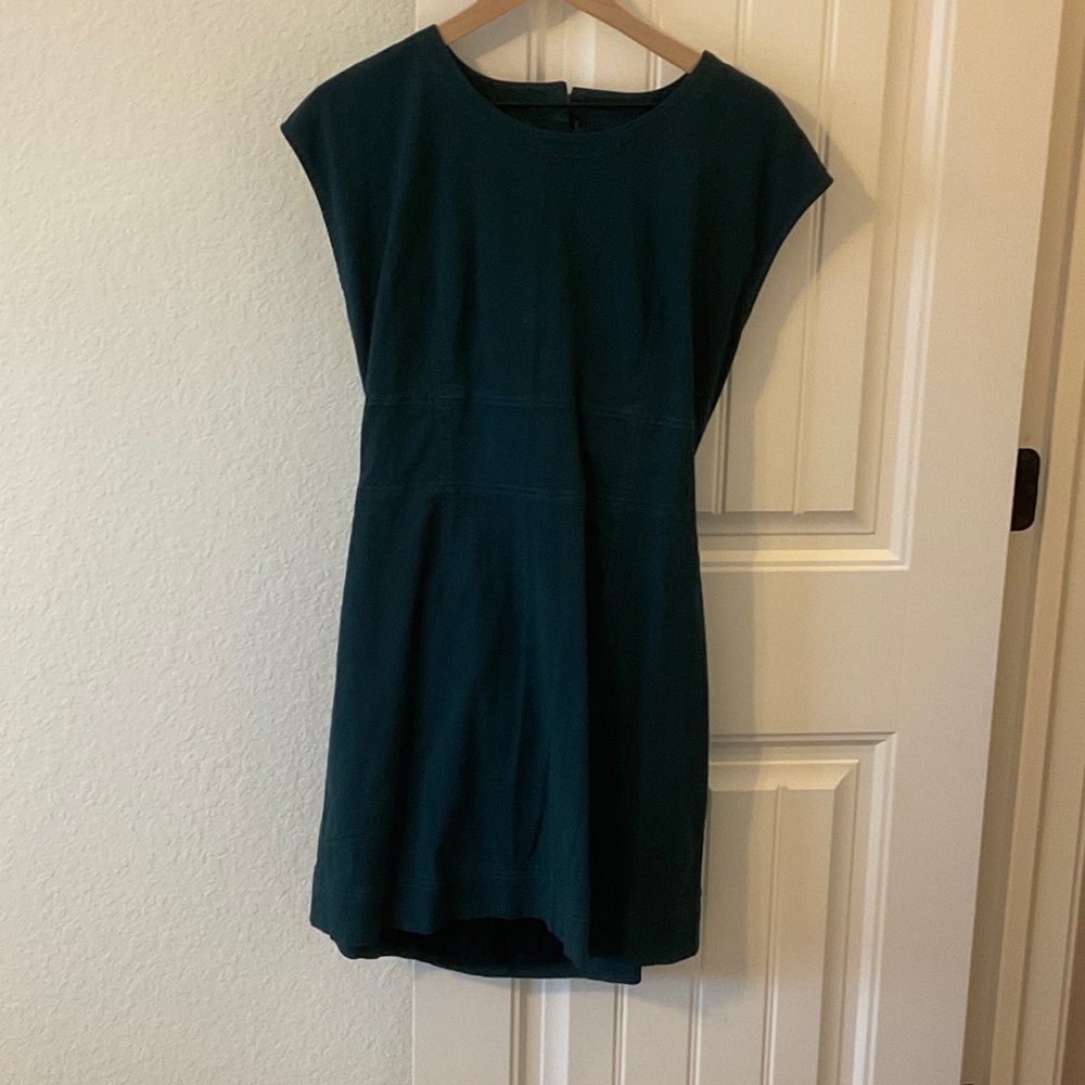 Anthropologie Dark Teal Mini Dress